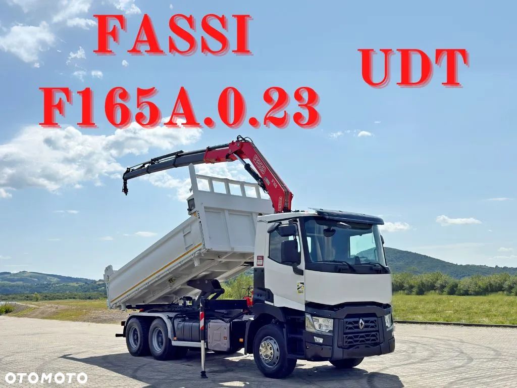 Renault C 430 * WYWROTKA 5,20 m * FASSI F165A.0.23 + PILOT / 6x4 - 1