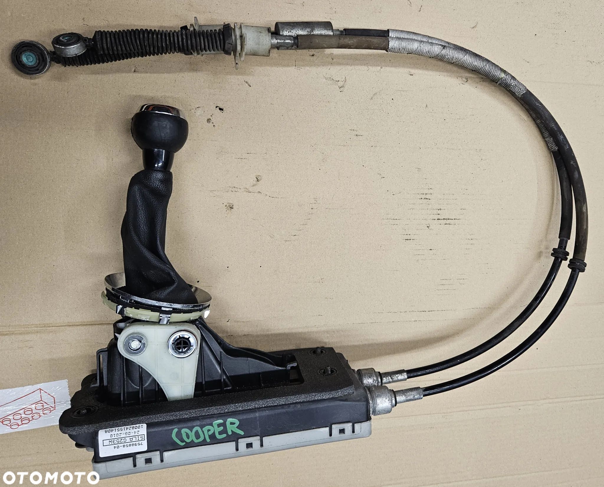 Mini Cooper R55 R56 Clubman 1.6 D lewarek wybierak linki zmiany biegów 7604570 7604569 - 1