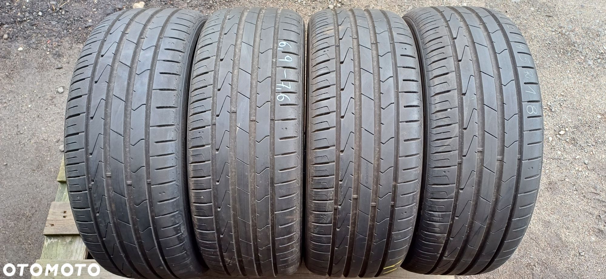 215/45R18 89V HANKOOK , komplet opon letnich. - 1