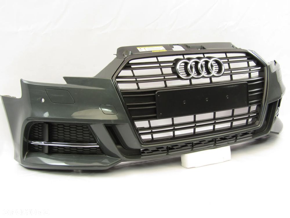 Zderzak przedni Audi A3 16 - 20 S Line Hatchback Sprysk./ Pdc-4 Lakier LX7M - 14