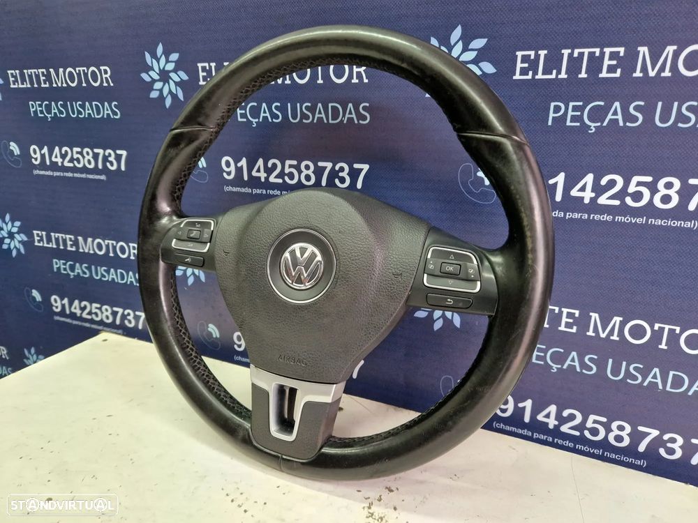 Volante usado pele com airbag VW GOLF VI 6 - 2