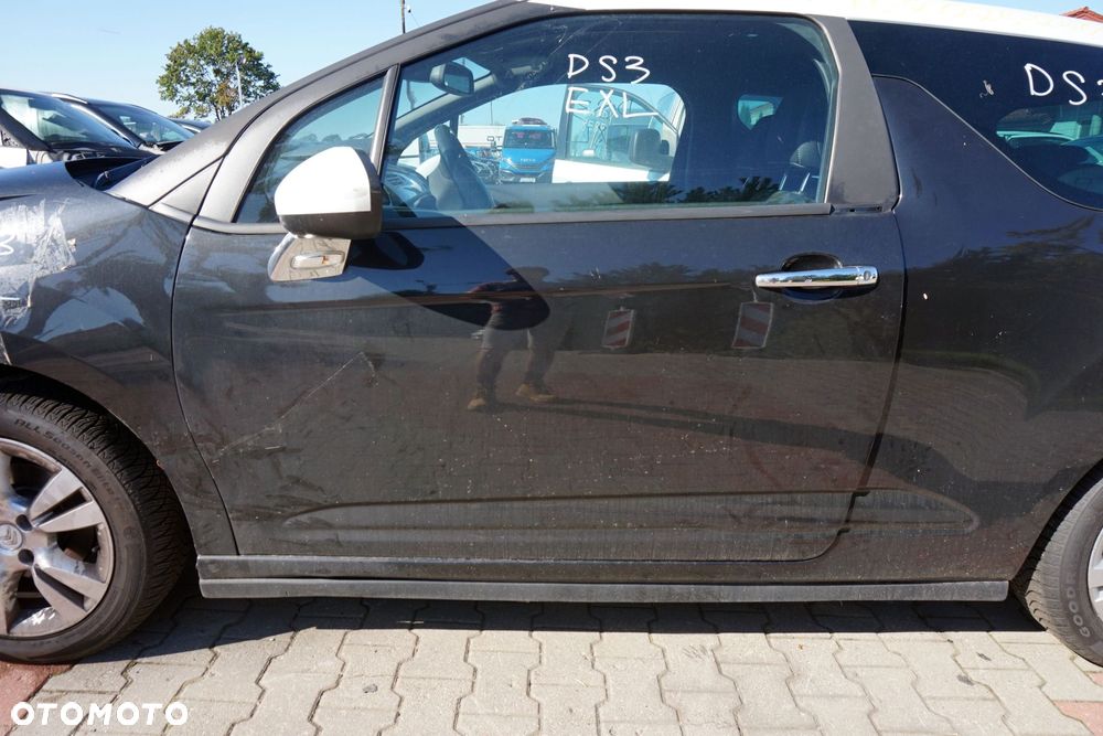 DRZWI PRZEDNIE LEWE DS3 I EXL  CZARNY CITROEN 2010-2014 - 3