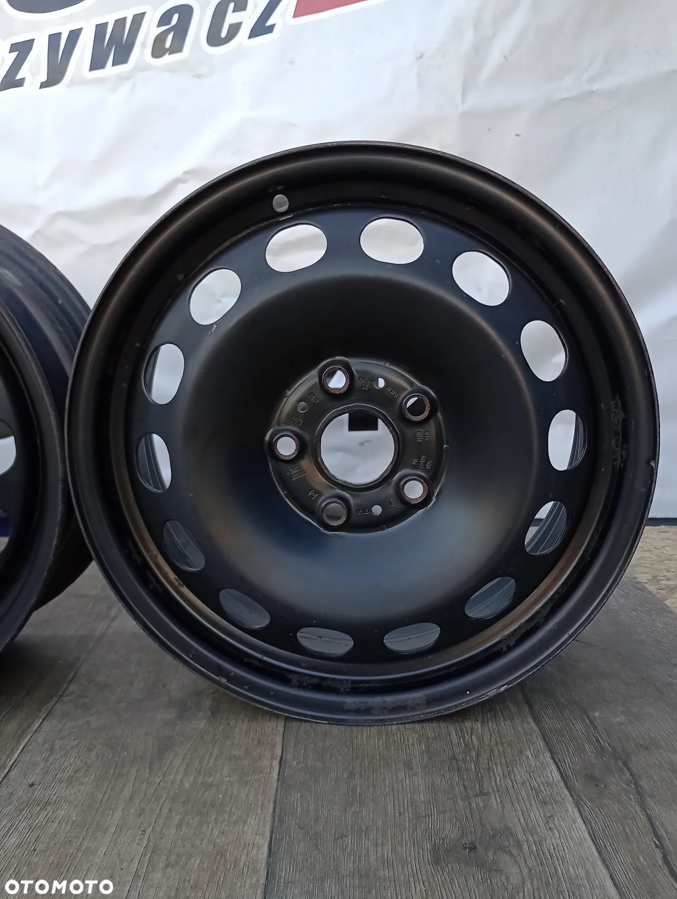 FELGI STALOWE 5x112 R16 6J ET48 AUDI A3 SEAT LEON ALTEA TOLEDO ALHAMBRA SKODA OCTAVIA VW GOLF JETTA TOURAN SHARAN - 5