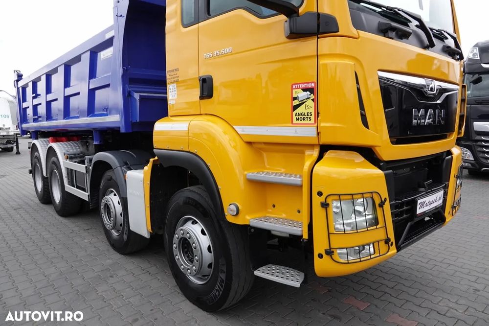 MAN TGS 35.500 / 8x4 / BASCULANTE / HYDROBURTA / BORDMATIK / NAVI / 2019 - 11