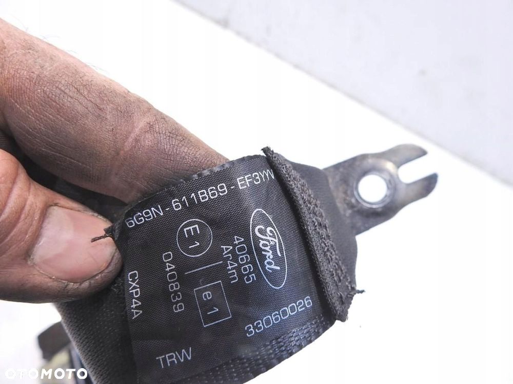 PAS PASY BEZPIECZEŃSTWA TYŁ FORD MONDEO MK4 IV 6G9N-611B69-EF3YYW - 5