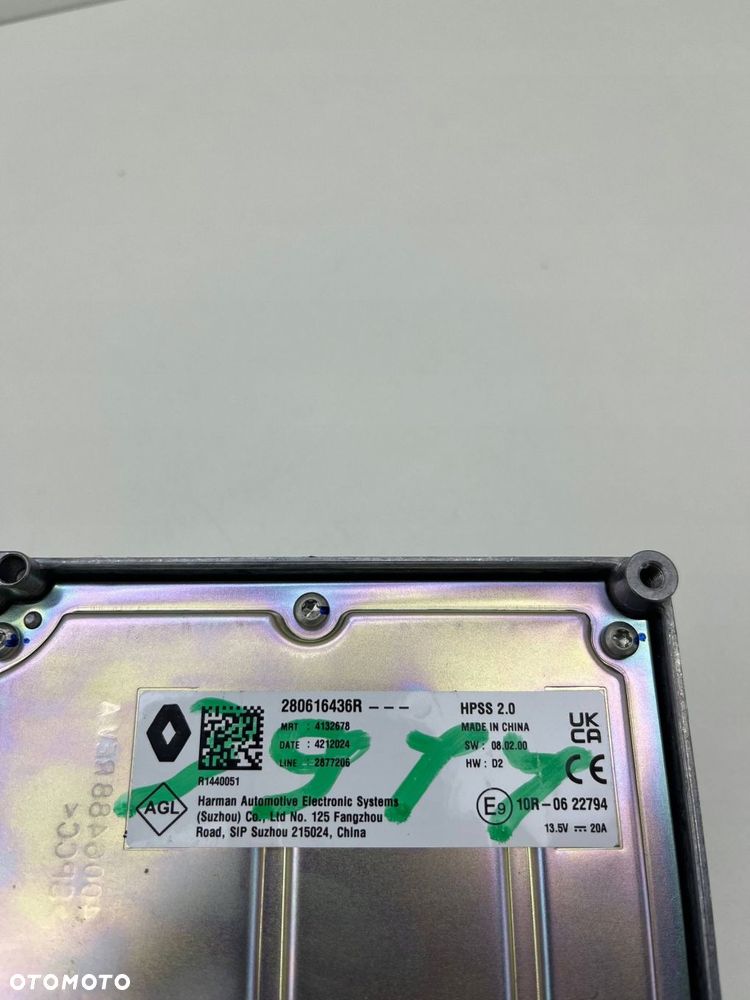 RENAULT SYMBIOZ WZMACNIACZ RADIA HARMAN 280616436R - 3