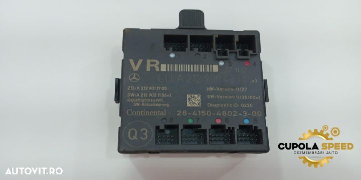 Modul control usa fata dreapta A2129004314 Mercedes-Benz E-Class W212 - 1
