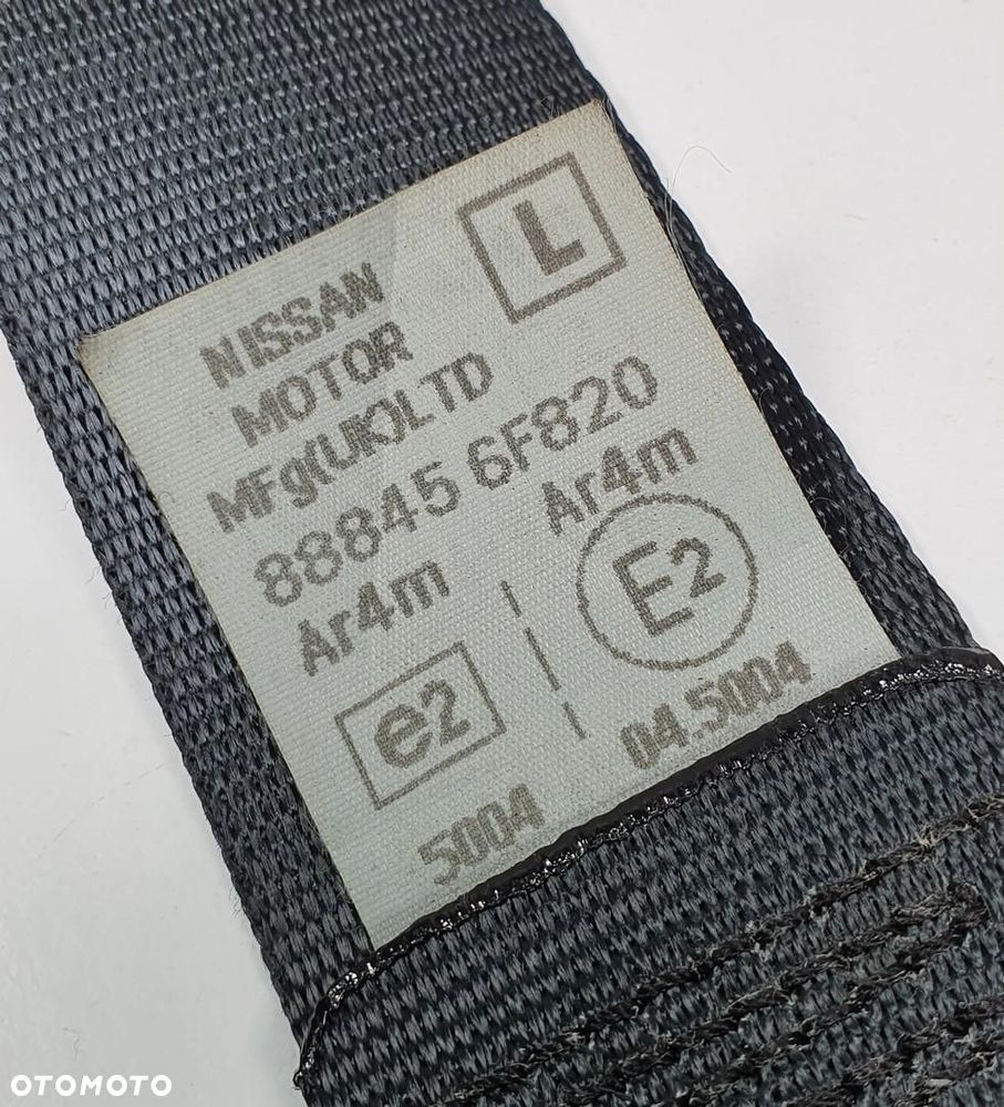 PAS BEZPIECZEŃSTWA LEWY TYŁ TYLNY NISSAN MICRA K11 3D LIFT 888456F820 - 3