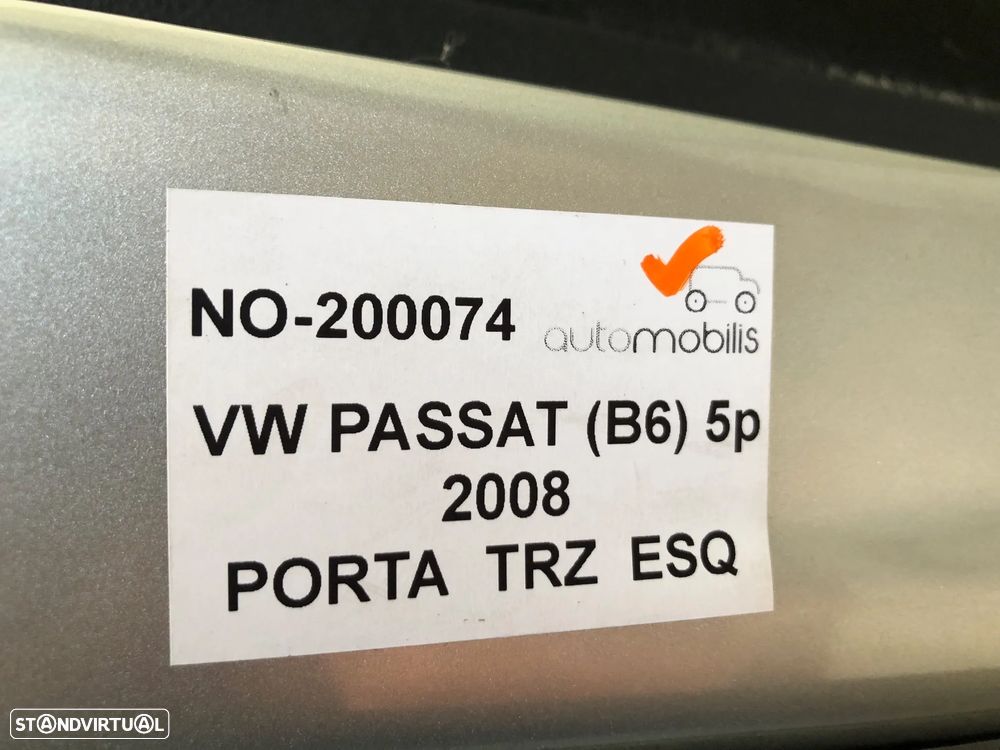 Porta Traseira Esquerda VW PASSAT (B6) 1.9 TDI Ref. 3C5833055H - NO. 200074 - 2