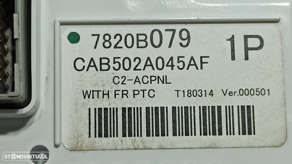 COMANDO SOFAGEM/AR CONDICIONADO MITSUBISHI ASX (GA0W) MOTION 2WD - 5