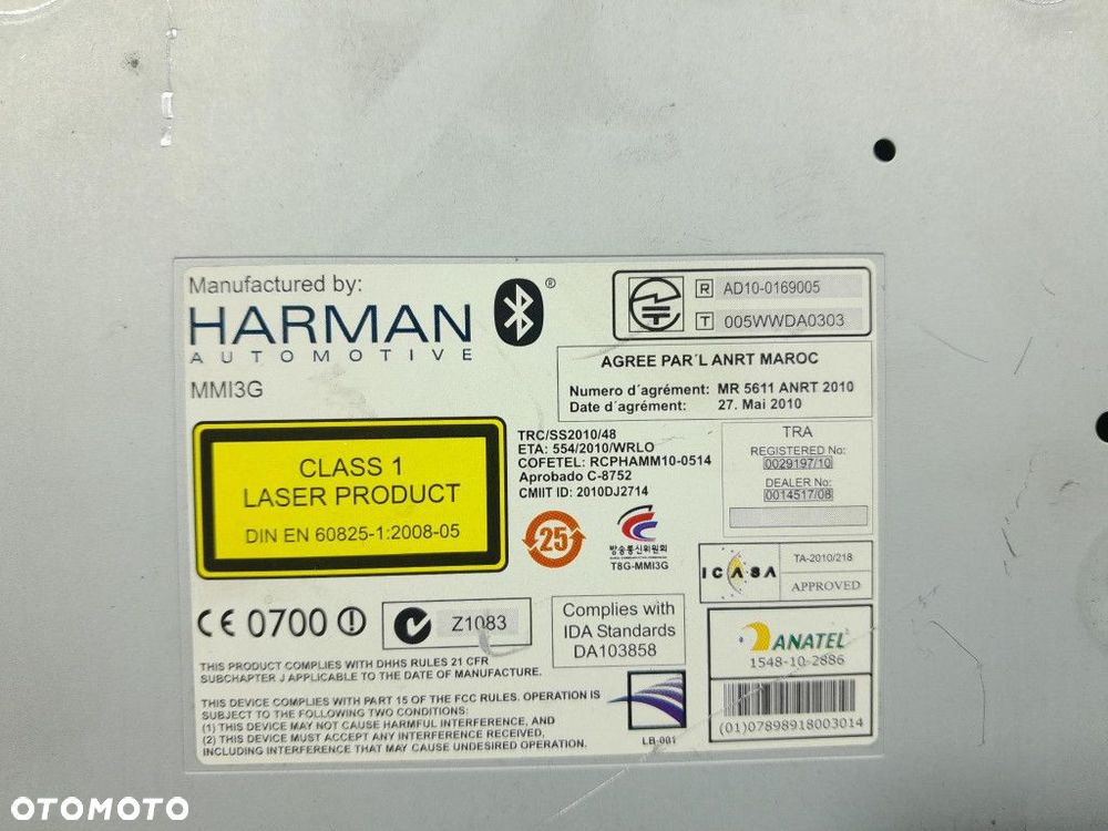 AUDI A6 C7 NAWIGACJA CZYTNIK RADIO MMI 4G0035666C - 8