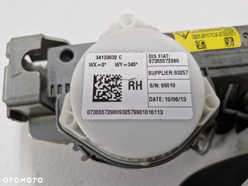 FIAT 500L PAS BEZPIECZEŃSTWA NAPINACZE PRAWY PRZÓD 07355572980 - 4