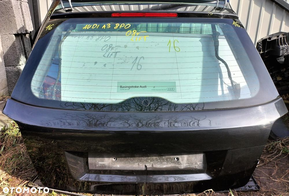 AUDI A3 8P LIFT 3 DRZWI KOMPLETNA TYLNA KLAPA TYŁ