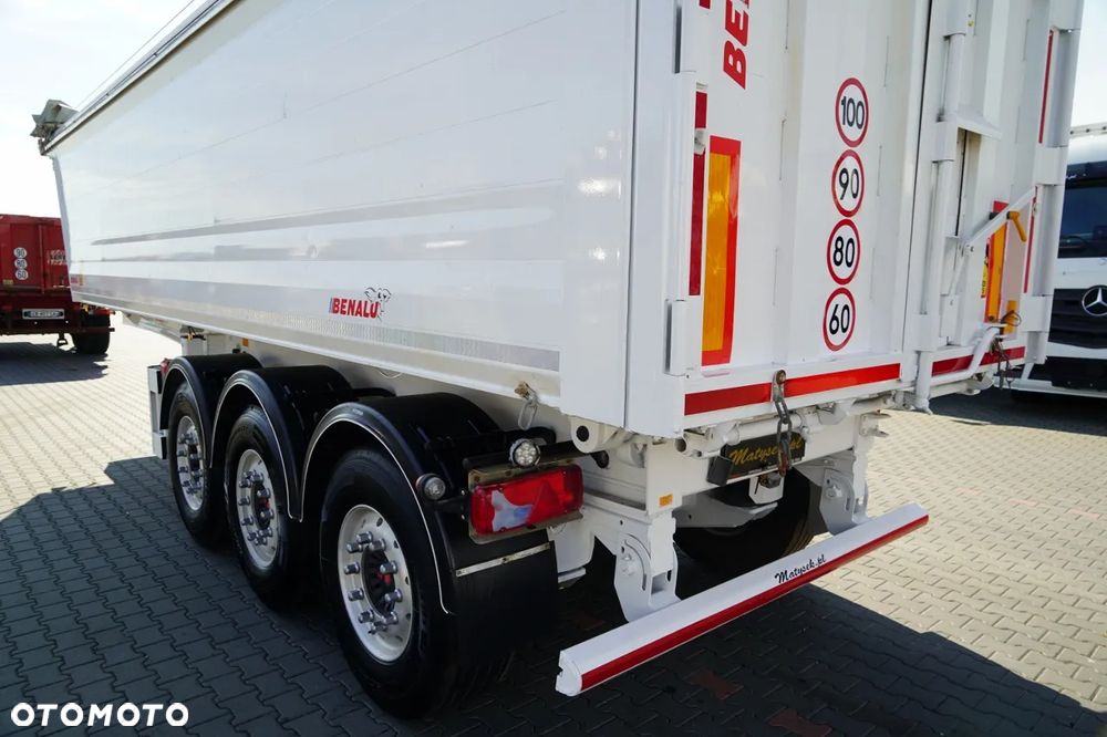 Benalu WYWROTKA / 30 m3 / ALUMINIOWA / OŚ PODNOSZONA / WAGA: 5 100 KG / SAF /  ALUFELGI / - 13