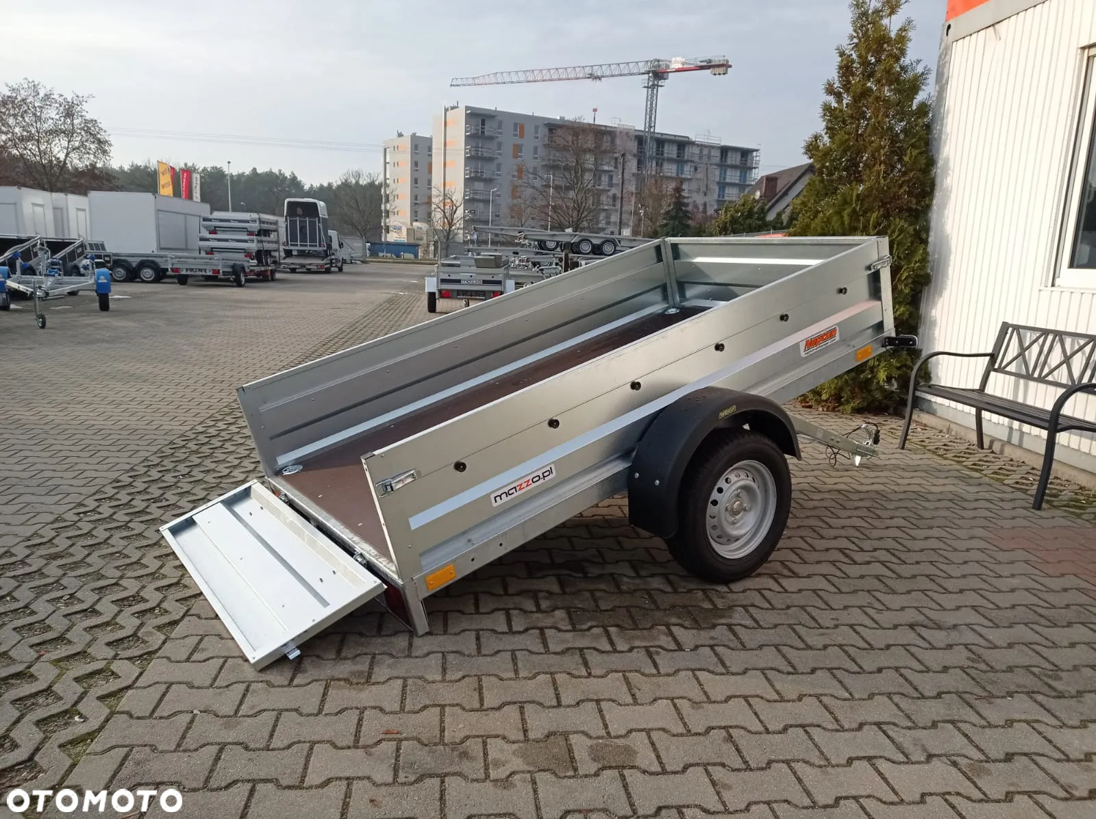 Neptun DOSTAWA! Przyczepka 236x129x40 N7-236 rt Lekka przyczepa SPAWANA jednoosiowa UCHYLNA! Wszystkie burty demontowalne GN099 - 10