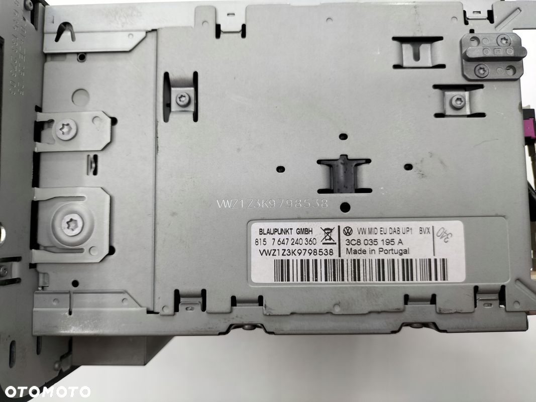 RADIO VW GOLF V TOURAN PASSAT 3C8035195A - 4