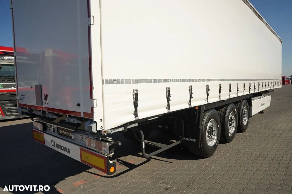 Krone / SEMIREMORCĂ CU PRELATĂ (CURTAINSIDER) / STANDARD / CUTIE PENTRU PALETI / 2 AXE RIDICABILE / 150.000 KM / UTILIZARE REDUSĂ / - 13