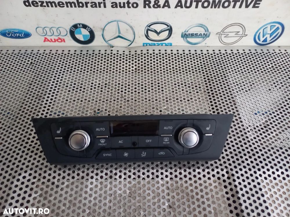 Panou Modul Comenzi Clima Dublu Climatronic Cu Incalzire In Scaune Audi A6 4G C7 A7 Volan Stanga Co - 3