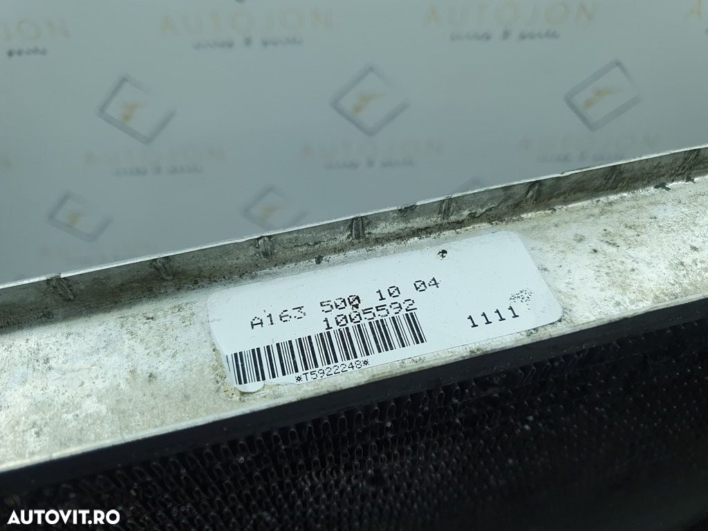 Radiator apa  MERCEDES-BENZ M-CLASS W163 1998 - 2005 2.7 ML 270 CDI OM 612.963  A1635001004 - 3