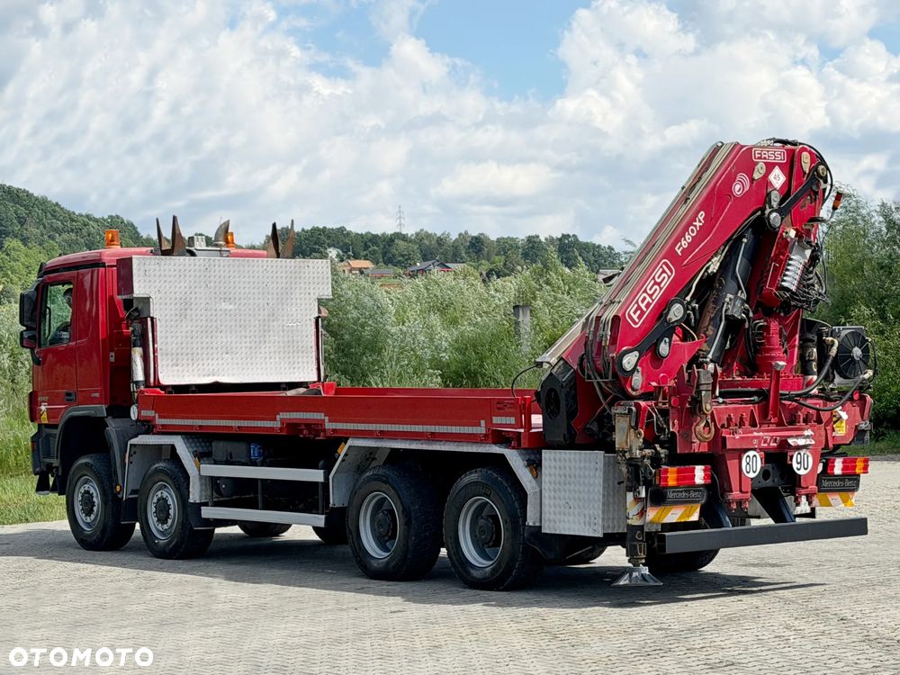 Mercedes-Benz Actros 4146 * SKRZYNIA 6,50 m + FASSI F600A + PILOT * 8x8 !! - 6