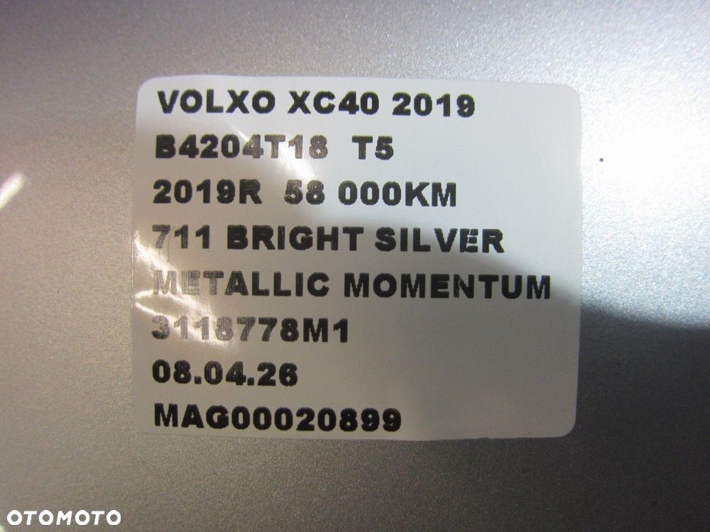 VOLVO XC40 XC 40 PRAWE 15PIN LUSTERKO EU/USA ASYSTENT KAMERA MARTWE POLE - 12