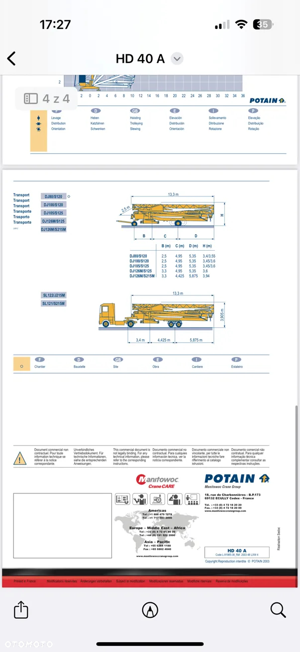 Potain HD40A - 9