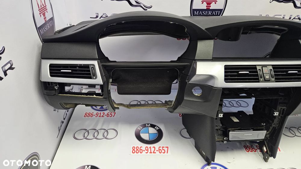 BMW 5 E60 E61 LIFT LCI Start Stop Kokpit Konsola Deska Poduszki powietrzne Airbag Napinacze - 12