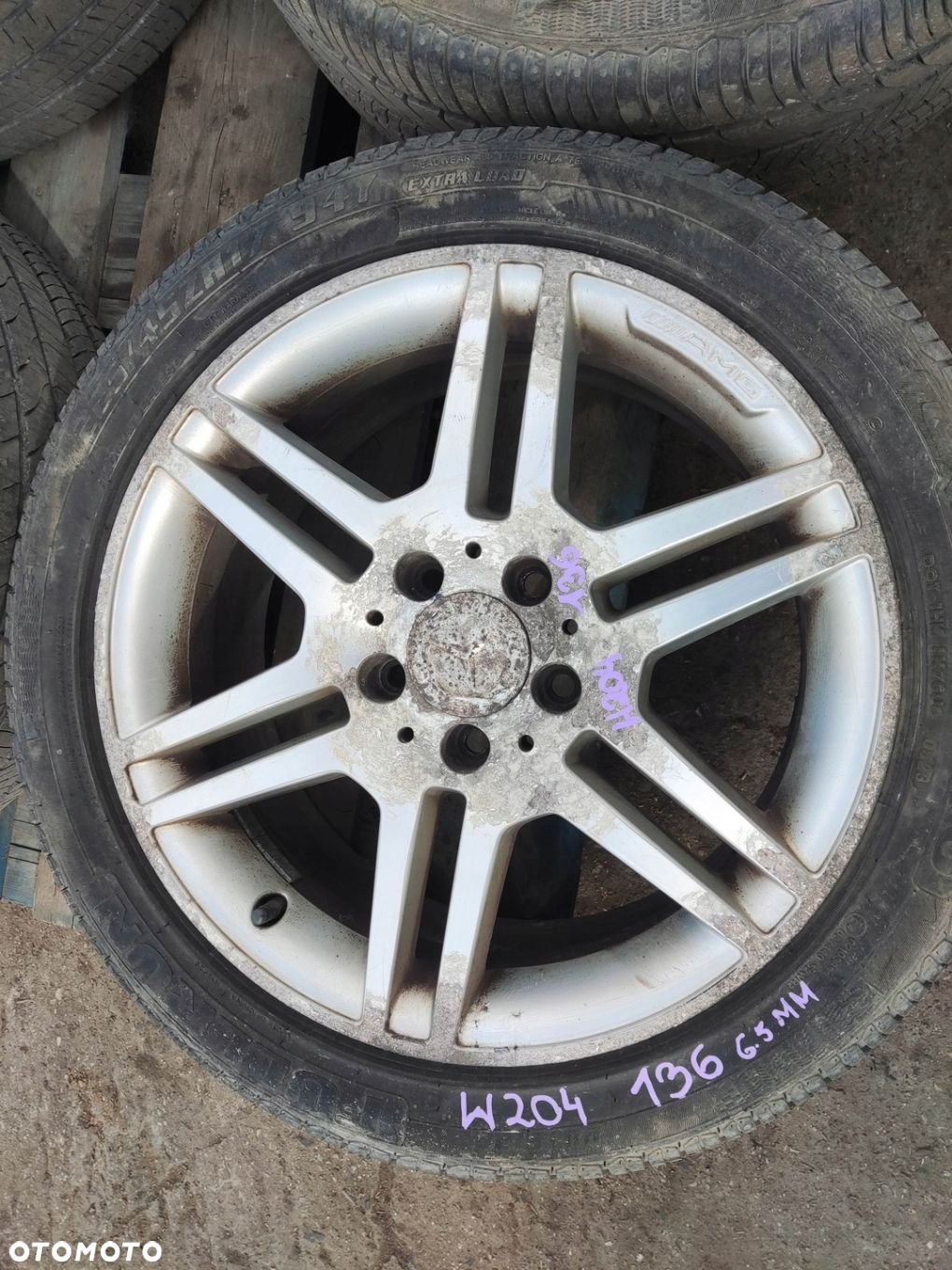 MERCEDES W204 W207 W212 FELGI ALUMINIOWE AMG 17 5X112 255/45/17 OPONY - 2