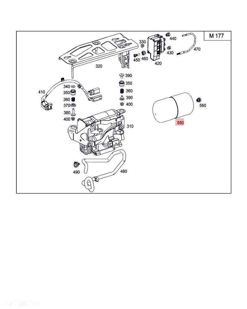 MERCEDES-BENZ E W213 63AMG 4MATIC A2133206900 ZBIORNIK NIVO POWIETRZA - 2