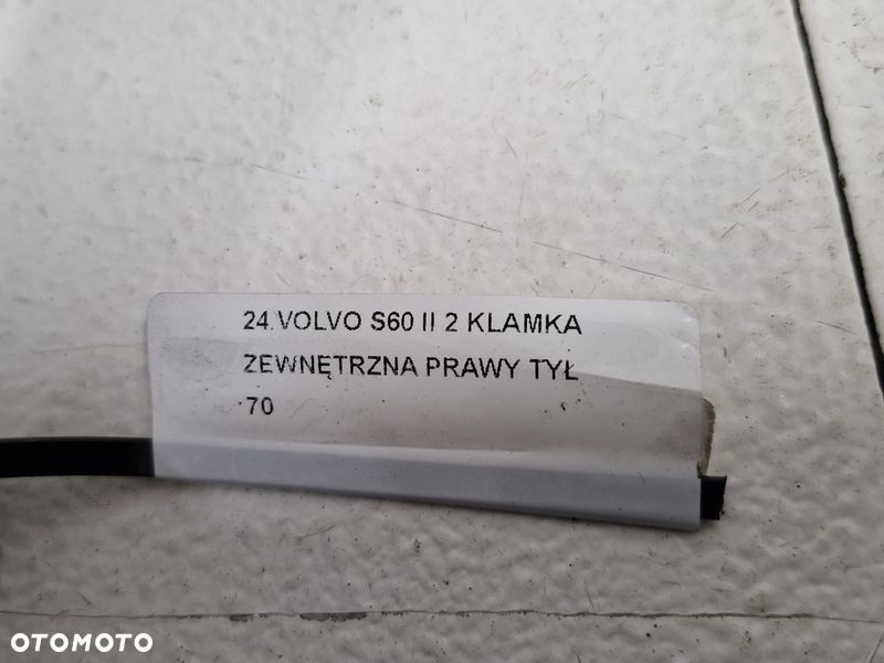 VOLVO S60 II 2 KLAMKA ZEWNĘTRZNA PRAWY TYŁ - 10