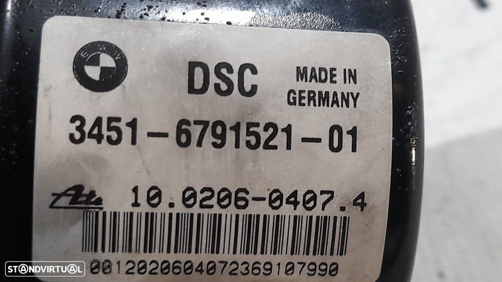 ABS MODULO BLOCO HIDRAULICO BMW SERIE 1 E87 120D 16V 177CV N47D20A 3451679152101 3451 679152101 6791521 93230147 6787837 CWH9H18M16 E81 E82 E88 SERIE 3 E90 E91 E92 E93 X3 E83 - 6