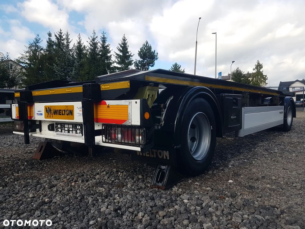 Wielton PS-2 PRZYCZEPA POD KONTENERY DO HAKOWCA 2-OSIE BLIŹNIAKI HUFFERMANN ZASŁAW SKIBICKI - 9