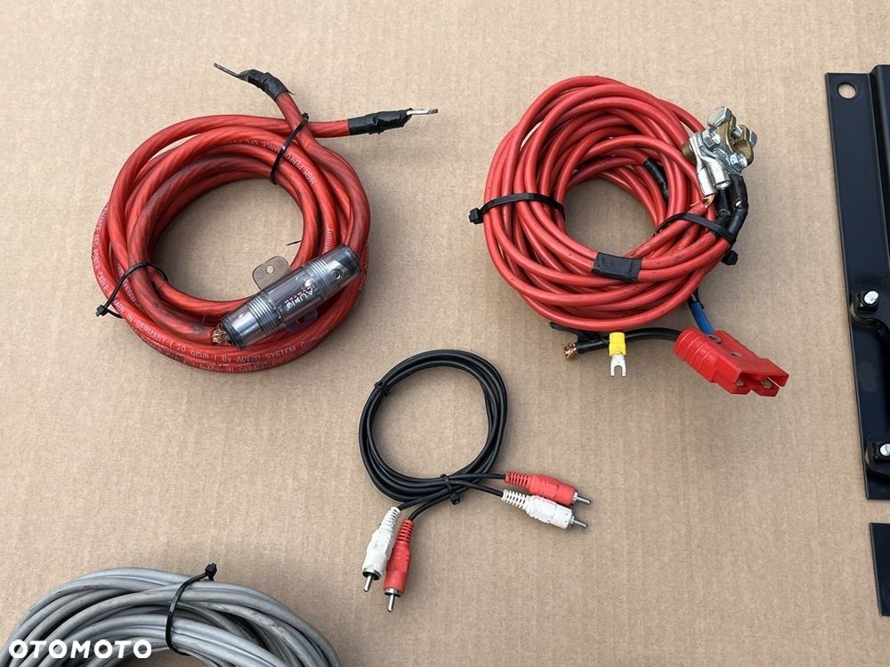 WZMACNIACZ SAMOCHODOWY KENWOOD KAC 644 MAGNAT THE ROCK 400 KABLE KOMPLET OKABLOWANIE - 3