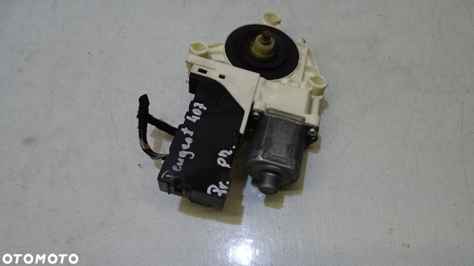 SILNICZEK SZYB PRAWY PRZÓD PEUGEOT 407 1.6HDI 1137328127  9646594480 - 4