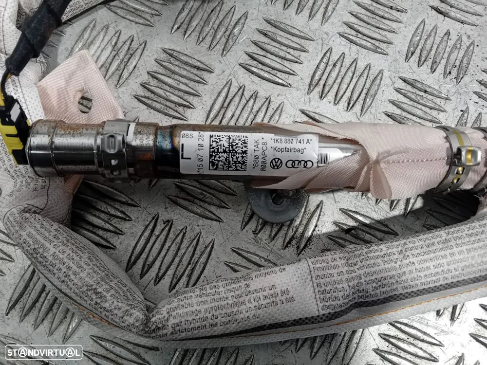 Cortina Cortinas de Airbag VW Scirocco 1K8880741A 1K8880742A Original - 5