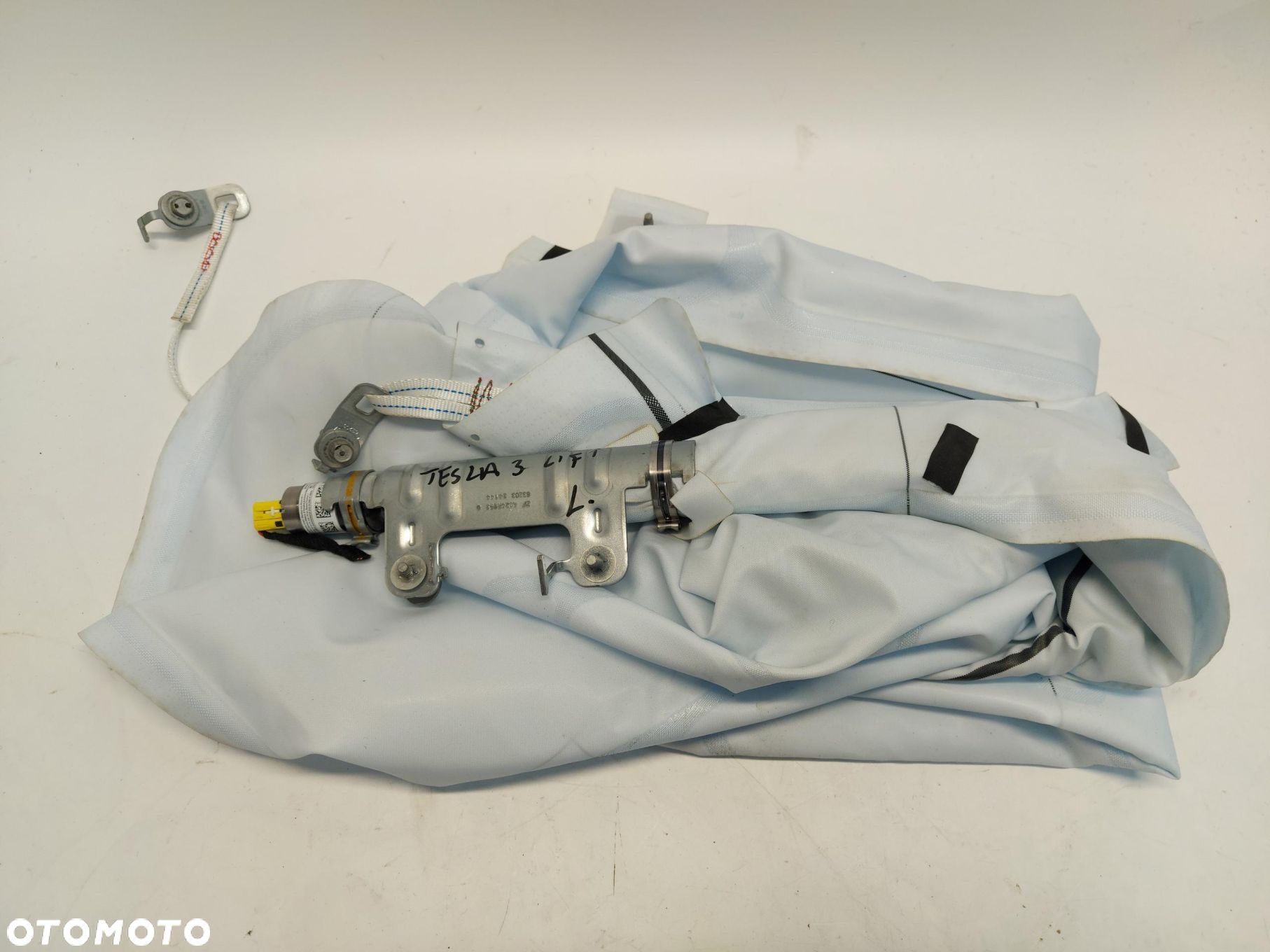TESLA MODEL 3 LIFT 2024 HIGHLAND KURTYNA AIRBAG LEWA WYSTRZELONA - 1