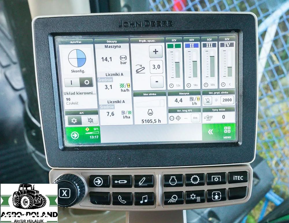 John Deere 8295 R - 5105 h - POWERSHIFT - AUTOTRAC - 2016 ROK - ORYGINALNE OPONY MICHELIN - 5