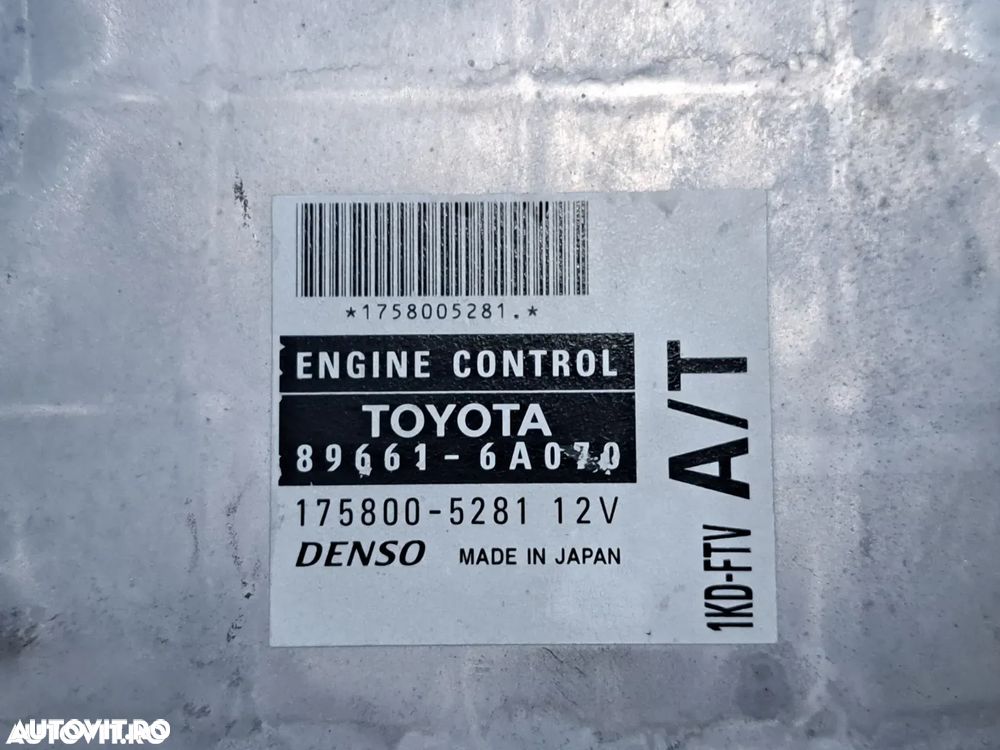 CALCULATOR MOTOR ECU Toyota Hilux Land Cruiser Fortuner 3.0 D-4D A/T 1KD-FTV 89661-6A090 - 2