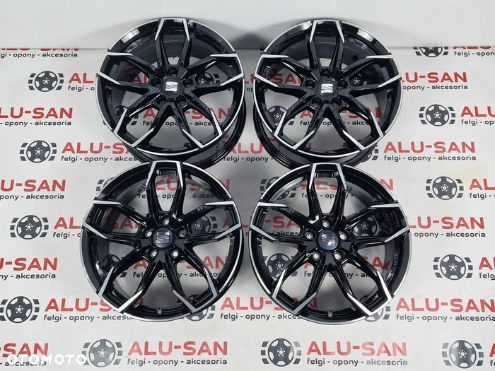 Nowe alufelgi SEAT 18" 5x112 Altea Ateca Exeo Leon Toledo - Czarne - 4