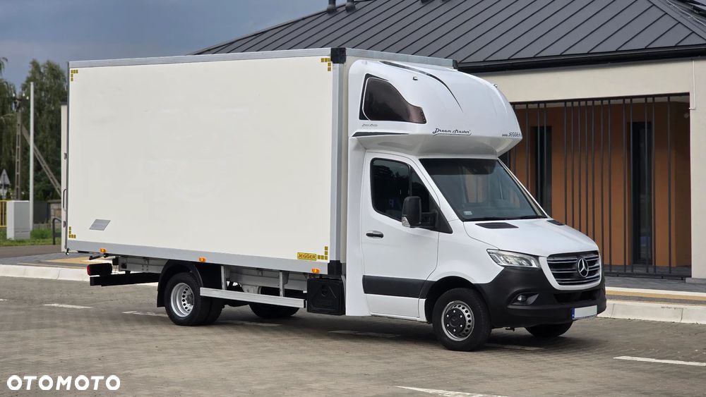 Mercedes-Benz SPRINTER 519 CDI 907❗❗3.0 190 KM / FULL OPCJA / AUTOMAT 9G-TRONIC / FULL LED / KONTENER 10EP  / PLANDEKA 10EP / DRZWI Z TYŁU / BLIŹNIAKI / XENON / RAMA / ZABUDOWA JEGGER / PODUSZKI PNEUMATYCZNE / SYPIALKA / SALON POLSKA ❗❗ - 18
