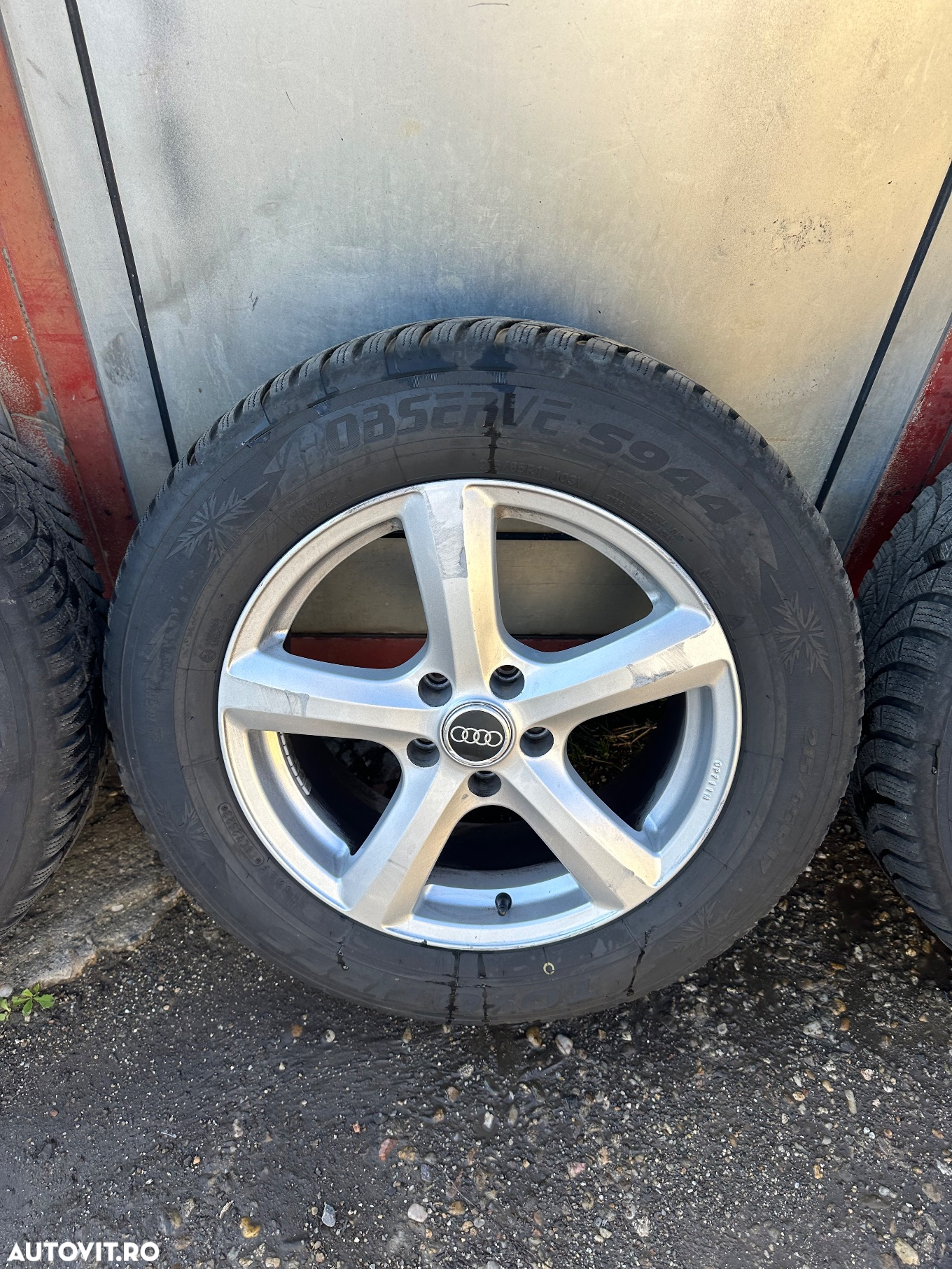 Set jante aliaj AUDI cu cauciucuri iarna 215/65R17 et37 - 4