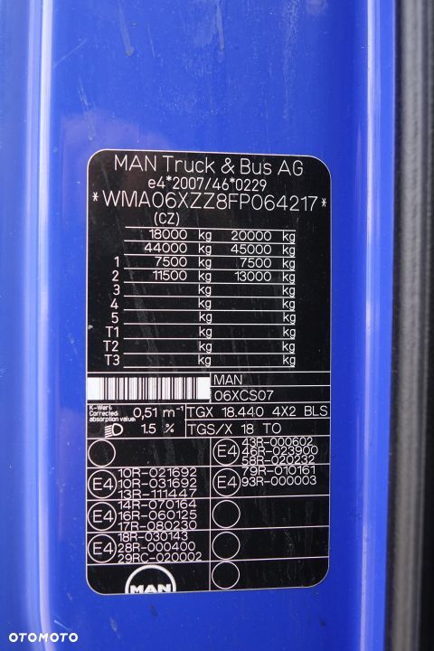 MAN TGX 18.440 4X2 BLS / XLX / STANDARD / E6 / AUTOMAT / LODÓWKA / DWA ZBIORNIKI - 28