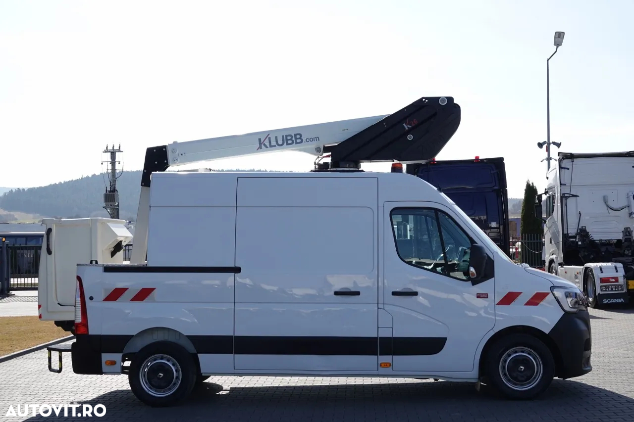 Renault MASTER / BASKET LIFT - 10 metri / 2021 / TABLA + LIFT / DUPA CONTRACTUL DE SERVICE / - 18