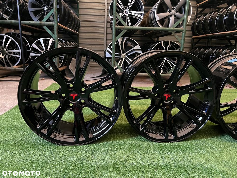 KOMPLET FELG FELGI ALU TESLA MODEL Y 19 5X114,3 ET45 ORYGINALNE - 10
