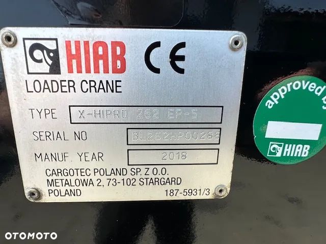 Palfinger HIAB X-HiPro 262 EP-5 wysuwow sterowanie radiowe rotor - 11