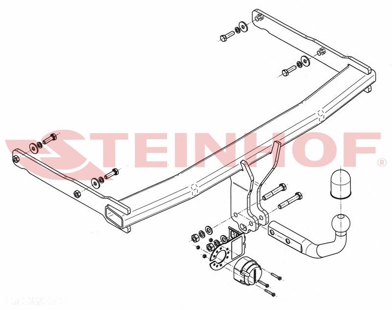 Hak Holowniczy + MODUŁ 7 PIN do Audi A6 C7 Allroad od 2012 - 2