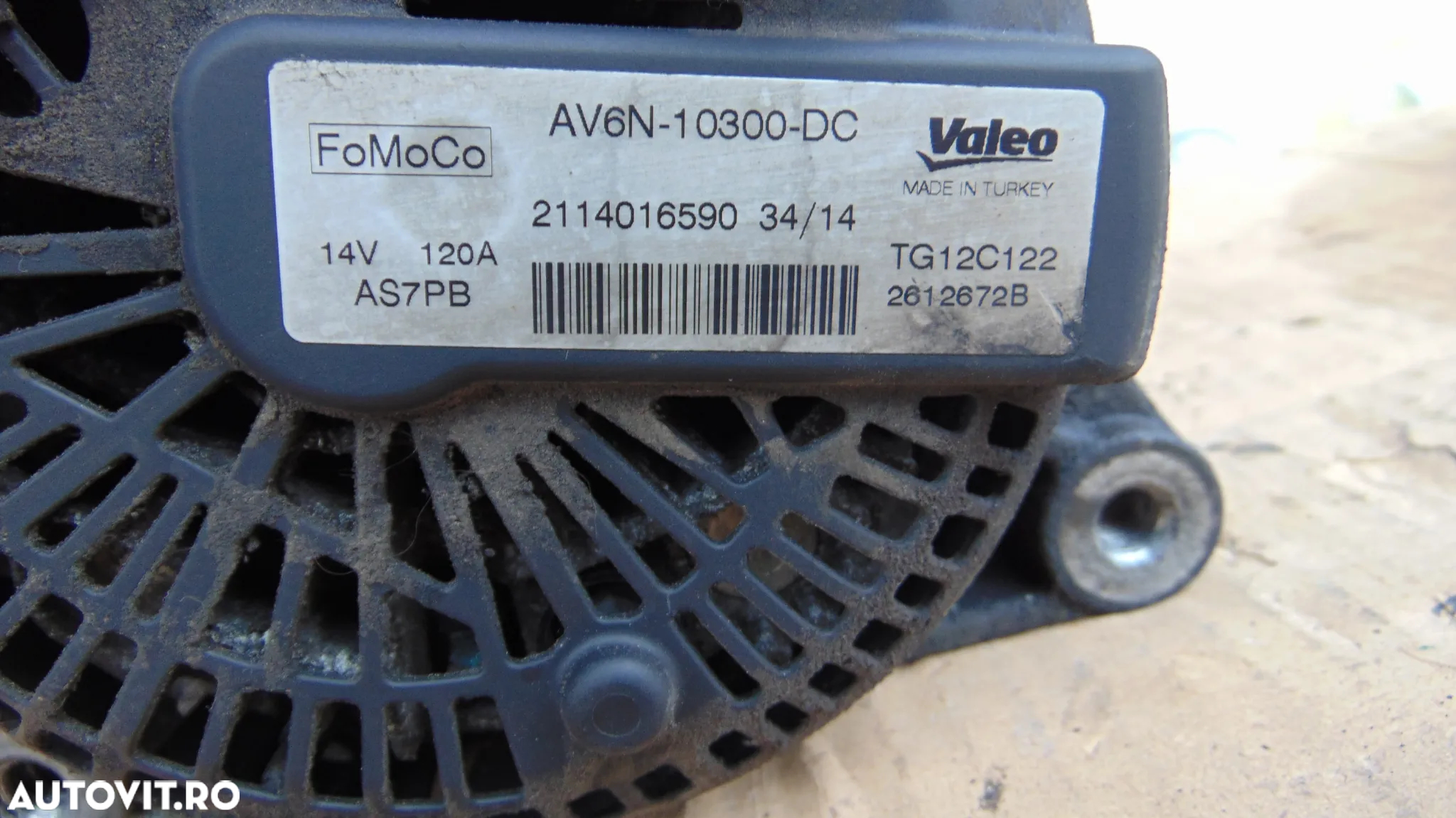 Alternator Ford Focus 1.6 euro 5 Fiesta 7 1.4tdci 1.6tdci transit tourneo connect fiesta 6 euro 5 c - 3