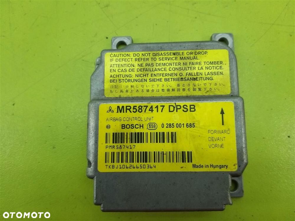 Sensor AIR BAG Mitsubishi Colt Z30 2004-2012 MR587417 0285001685 ORYGINAŁ - 1