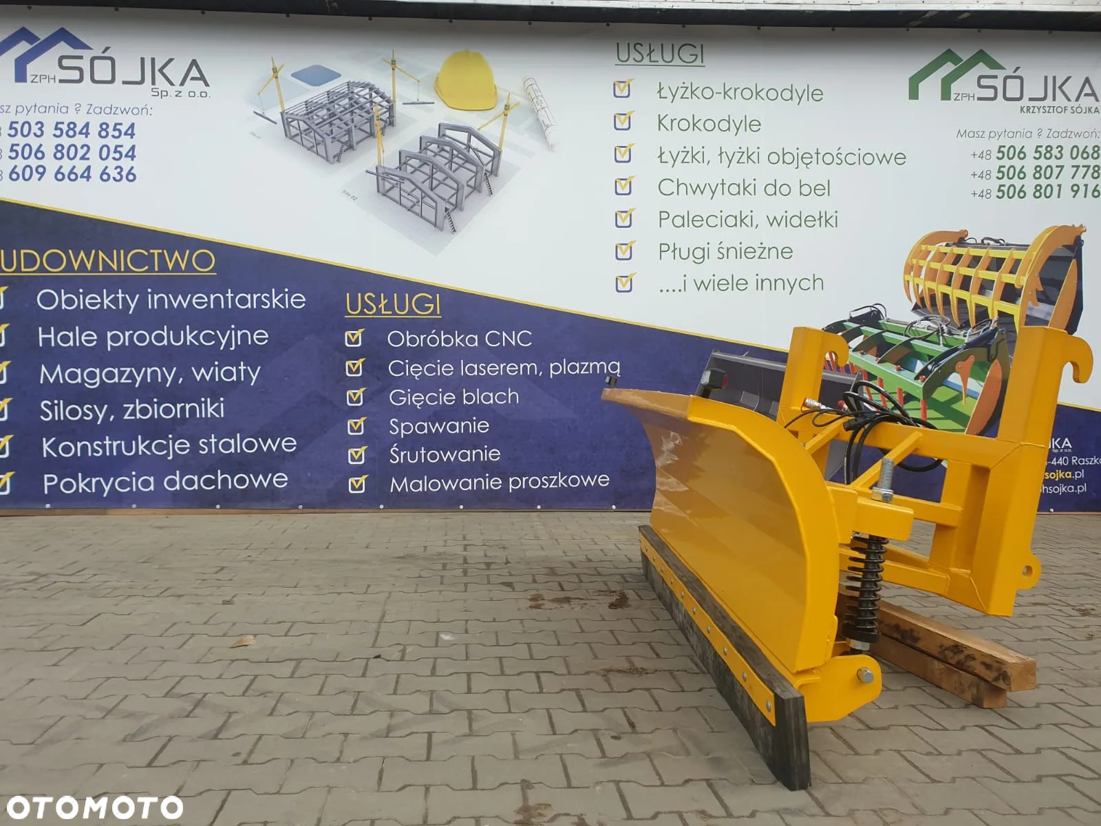 Pług na sprężynach 300 cm do ładowarki Kramer, Schaffer, New Holland, Dieci, CAT, Case, JCB, Merlo - 4