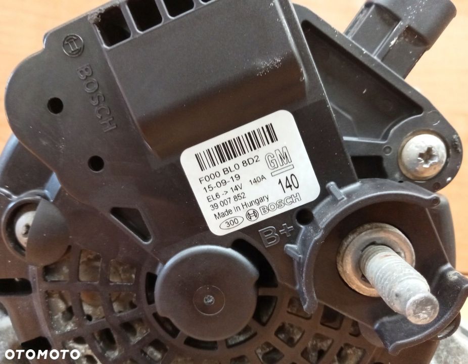 ALTERNATOR OPEL ZAFIRA C 2.0 CDTI 39007852 140A - 3